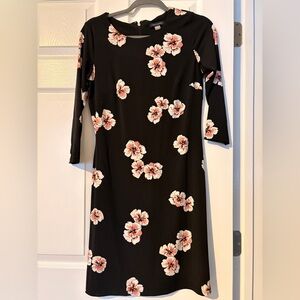 Tommy Hilfiger Floral Black Dress